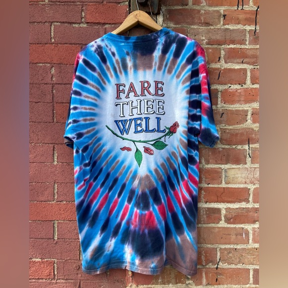 Vintage  grateful dead fare thee well tie dye band tee - Picture 2 of 3